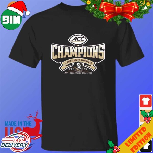 Florida State Seminoles 2023 ACC Football Conference Champions Locker Room T-Shirt