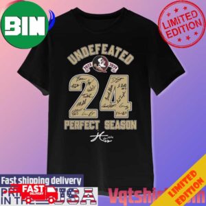 Florida State Seminoles Undefeated 2023-2024 24 Perfect Season Signatures Unique T-Shirt