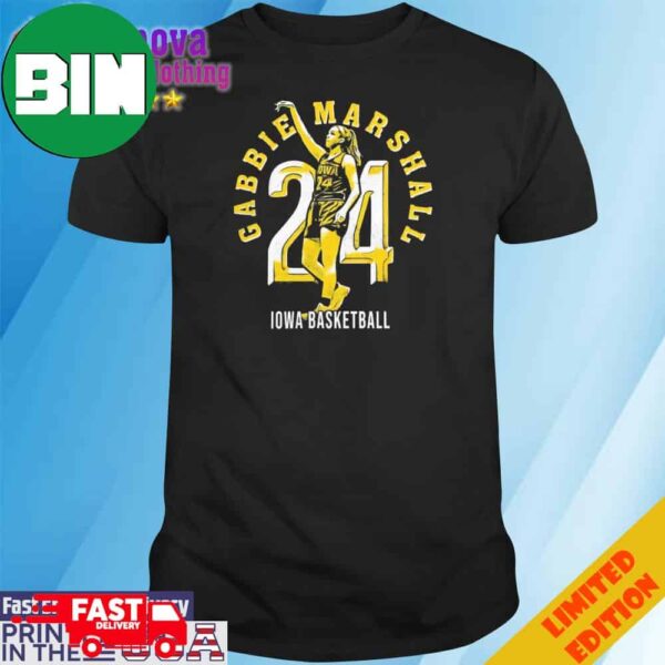 Gabbie Marshall 24 Iowa Basketball T-Shirt