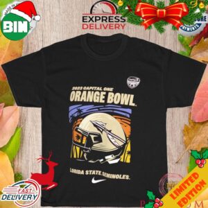 Garnet Florida State Seminoles 2023 Orange Bowl Illustrated T-Shirt