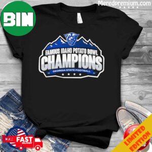 Georgia State University Football 2023 Idaho Potato Bowl Champions Logo T-Shirt