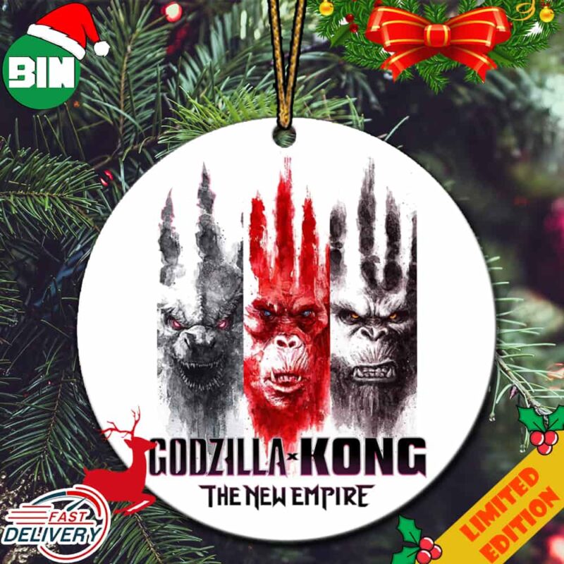 Godzilla x Kong The New Empire Unite 2024 Christmas Tree Decorations