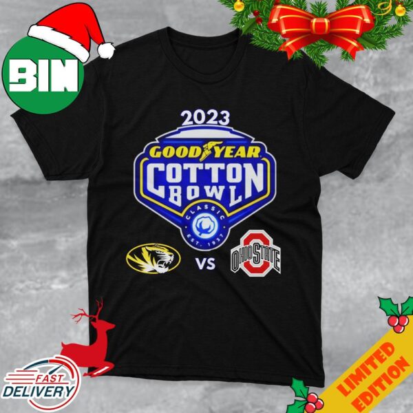 Goodyear Cotton Bowl 2023 Missouri vs Ohio State AT And T Stadium Arlington TX CFB Bowl Game T-Shirt