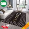 Gucci Skull And Bee Logo Paint Luxury Area Rug For Living Room Home Decorations Rug Carpet