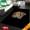 Gucci Skull And Bee Logo Paint Luxury Area Rug For Living Room Home Decorations Rug Carpet