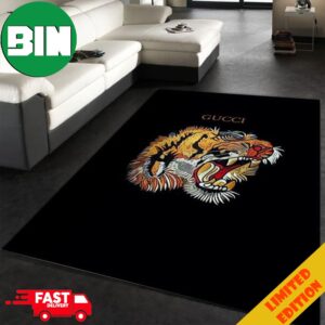 Gucci x Tiger Logo Luxury Brand Fashion For Home Decor Living Room Rug Carpet