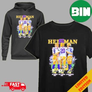 Heisman LSU Tigers Joe Burrow 2019 Billy Cannon 1969 Jayden Daniels 2023 T-Shirt Hoodie