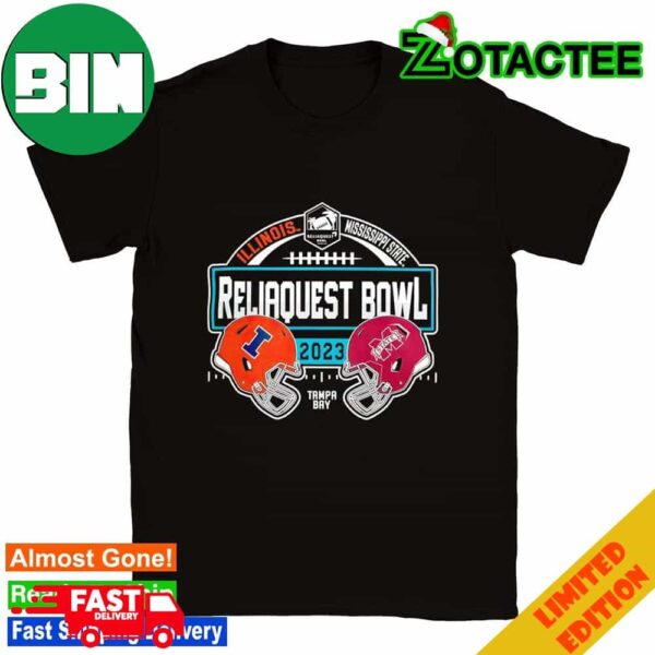 Illinois Fighting Illini vs Mississippi State Bulldogs Reliaquest Bowl 2023 T-Shirt Long Sleeve Hoodie