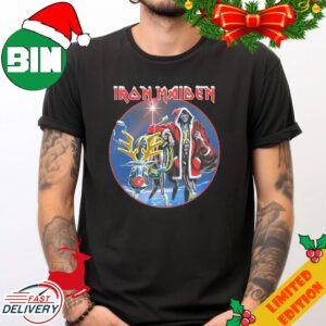 Iron Maiden Santa Eddie Xmas 2023 Christmas Gift For Fans T-Shirt