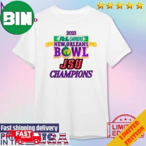 Jacksonville State Gamecocks 2023 Carriers New Orleans Bowl Champions T-Shirt