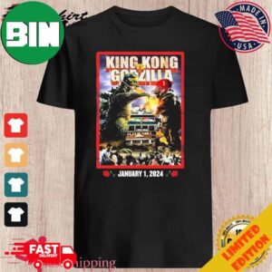 King Kong vs Godzilla 2024 Rose Bowl Game Michigan vs Alabama Unique T-Shirt