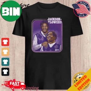 Lamar Jackson Jr And Zay Flowers Step Brothers Baltimore Ravens Unique T-Shirt