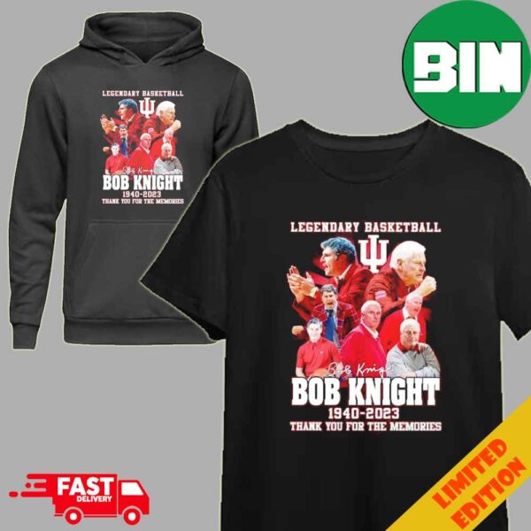 Legendary Basketball Bob Knight 1940-2023 Thank You For The Memories T-Shirt