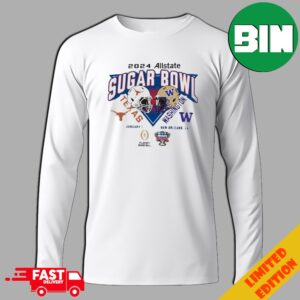 Texas Longhorns vs Washington Huskies Helmet 2024 Allstate Sugar Bowl College Football Bowl Games T-Shirt Hoodie Long Sleeve