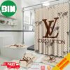 Louis Vuitton Luxury Shower Curtain Bathroom Set Home Decor