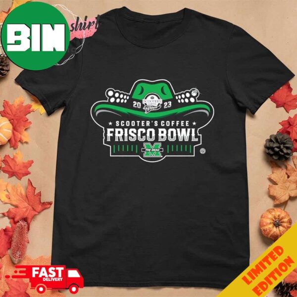 Marshall Thundering Herd Scooter’s Coffee Frisco Bowl 2023 Logo T-Shirt Hoodie Long Sleeve Sweater