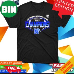 Memphis Football 2023 Autozone Liberty Bowl Champions T-Shirt