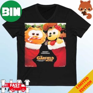 Meowy Christmas The Garfield Movie Poster T-Shirt