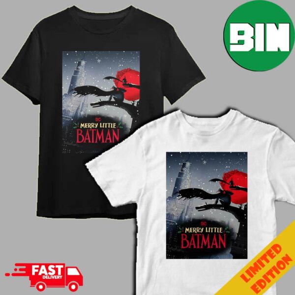 Merry Little Batman DC Comics Movie Christmas 2023 Cartoon Movie T-Shirt