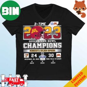 Minnesota Golden Gophers 2023 Quick Lane Bowl Champions 30-24 T-Shirt