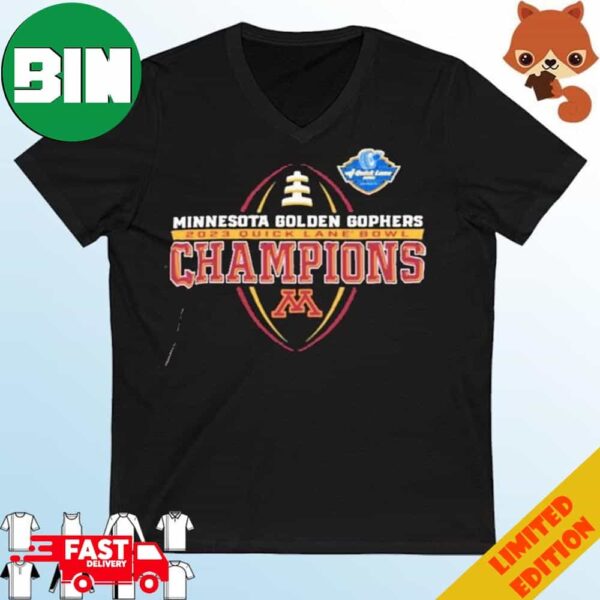 Minnesota Golden Gophers 2023 Quick Lane Bowl Champions T-Shirt