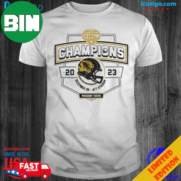 Missouri Tigers Goodyear Cotton Bowl Champions 2023 T-Shirt