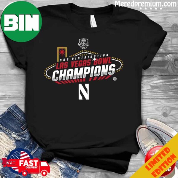 North Western Wildcats 2023 SRS Las Vegas Bowl Champions T-Shirt