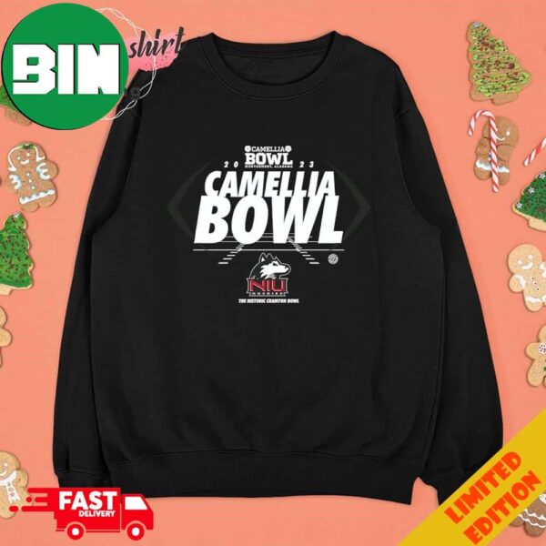 Northern Illinois Huskies Camellia Bowl Montgomery Alabama 2023 T-Shirt Hoodie Long Sleeve Sweater