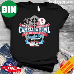 Northern Illinois University vs Arkansas State 2023 Camellia Bowl Bound Match-Up T-Shirt