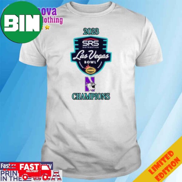 Northwestern Wildcats Champions 2023 Las Vegas Bowl T-Shirt