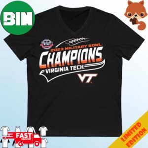 Official Virginia Tech 2023 Military Bowl Champions T-Shirt