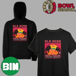 Ole Miss Rebels 2023 Chick-Fil-A Peach Bowl Atlanta Georgia Saturday Decmber 30 2023 T-Shirt