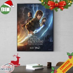 Percy Jackson And The Olympians Disney Plus December 20 2023 Two Episode Poster Canvas