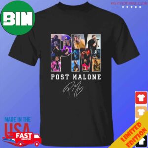 Post Malone PM Music Concert Tour Signature 2023 T-Shirt
