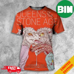 Queens Of The Stone Age December 8 2023 Moody Center Autstin TX 3D T-Shirt
