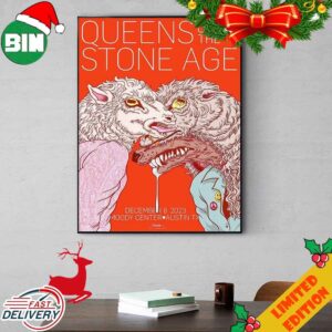 Queens Of The Stone Age December 8 2023 Moody Center Autstin TX Poster Canvas