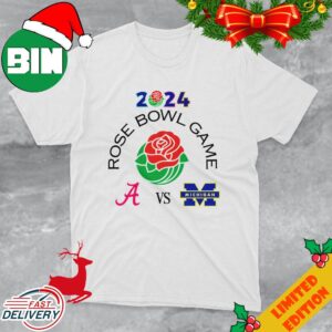 Rose Bowl Game 2024 Alabama Crimson Tide vs Michigan Wolverines Rose Bowl Stadium Pasadena CA CFB Bowl Game T-Shirt