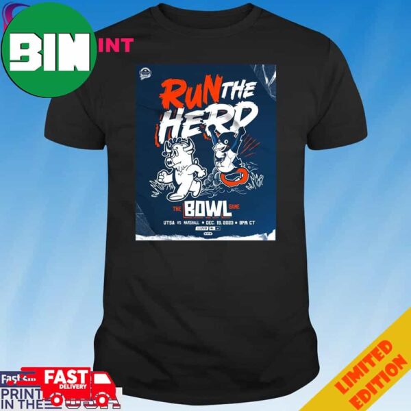 Run The Herd The Bowl Game Utsa Roadrunners Win 35-14 Marshal Unique T-Shirt