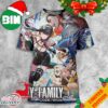 SPY x FAMILY CODE White Movie x STREET FIGHTER 6 Collaboration Project Yor vs Chun-Li 3D T-Shirt