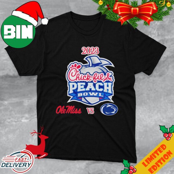 Saturday December 30th 2023 Chick-fil-A Peach Bowl Ole Miss vs Penn State Mercedes-Benz Stadium Atlanta GA CFB Bowl Game T-Shirt