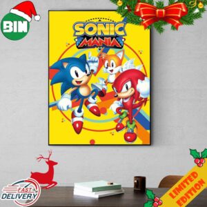 Sonic Mania Plus Netflix 2024 Poster Canvas
