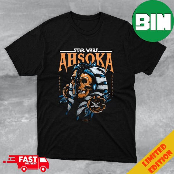 Star Wars Ahsoka Tano Skull Rebel Outcast Jedi T-Shirt