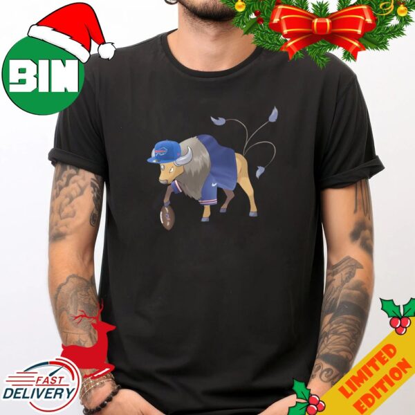 Tauros Pokemon x Buffalo Bills Funny NFL And Pokemon T-Shirt