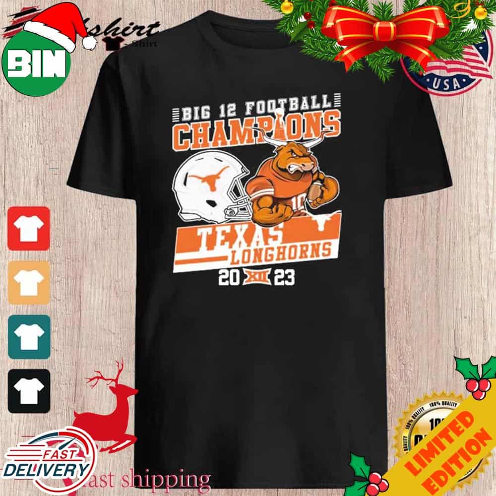 Texas Longhorns Mascot Big 12 Football Conference Champions 2023 T-Shirt -  Binteez
