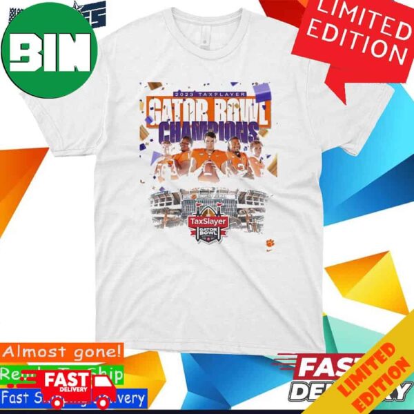 The 2023 TaxSlayer Gator Bowl Champions Are Clemson Tigers Football T-Shirt