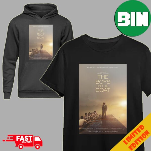 The Boys In The Boat Directed By George Clooney Movie T-Shirt Long Sleeve Hoodie