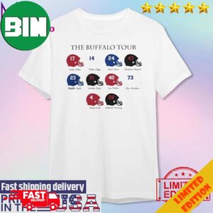 The Buffalo Bills Tour Football Player Name And Number T-Shirt