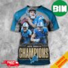 Took The North One Pride All Grit Congratulations Detroit Lions 2023 NFC North Champions NFL Playoffs 3D T-Shirt