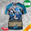 NFC North Champs The Detroit Lions First Division Title Since 1993 Celly Clinched NFL Playoffs Congratulations 3D T-Shirt