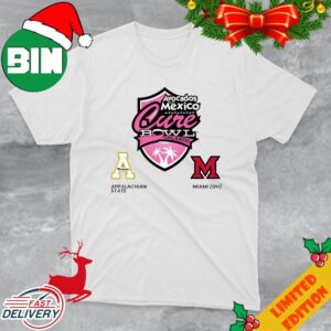 The Mountaineers of Appalachian State  Football vs The RedHawks Miami Oh Football In A Showndown In Orlando On December 16th Avocados From Mexico Cure Bowl Orlando ESPN Event Bowl 2023-2024 T-Shirt